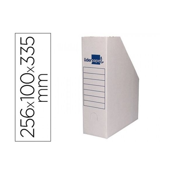 Liderpapel Porta Revistas de Cartão com Óculo na Lombada Branco 169155