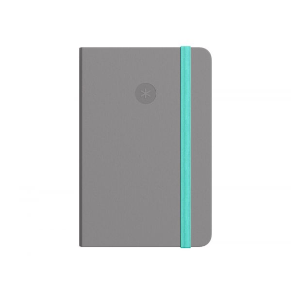 Antartik Caderno Liso A6 Agrafado 100 Folhas Cinza e Turquesa