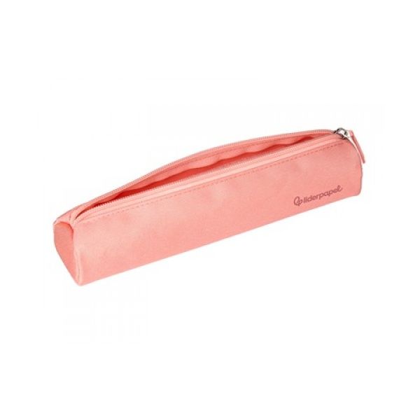 LiderPapel Estojo Escolar Cilíndrico Estreito Rosa