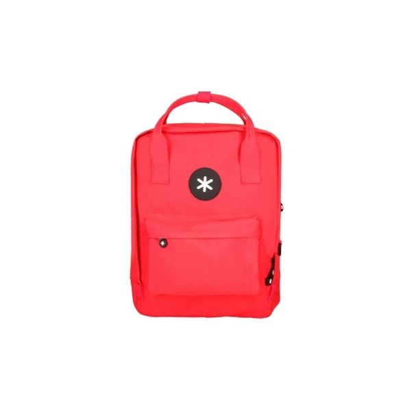 Antartik Mochila com Bolso Exterior 13,5L Vermelha