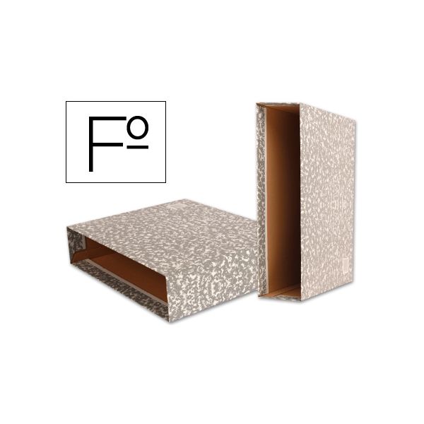 Liderpapel Caixa p/ Pasta de Arquivo Classic Red Folio Marmoreada Cinza - OFF024675CE