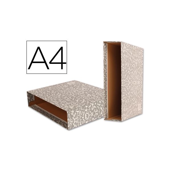 Liderpapel Caixa p/ Pasta de Arquivo Classic Red Din A4 Marmoreada Cinza - OFF025806CE