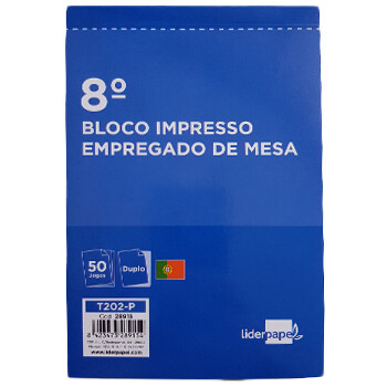 Bloco Empregado de Mesa Duplicado