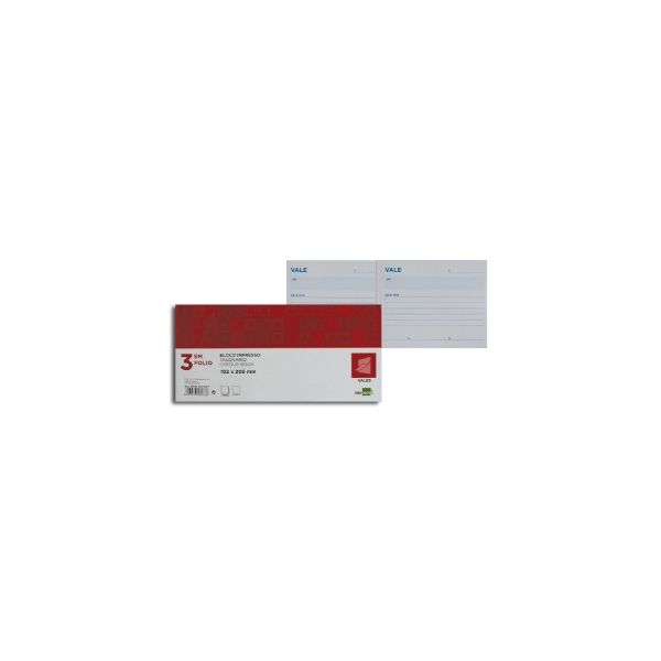 LiderPapel Bloco Vales Caixa 100 Fls - 28933