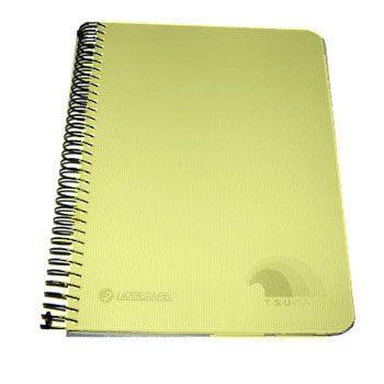 Caderno Espiral A5 Quadriculado Tsunami Amarelo 160fls 1un