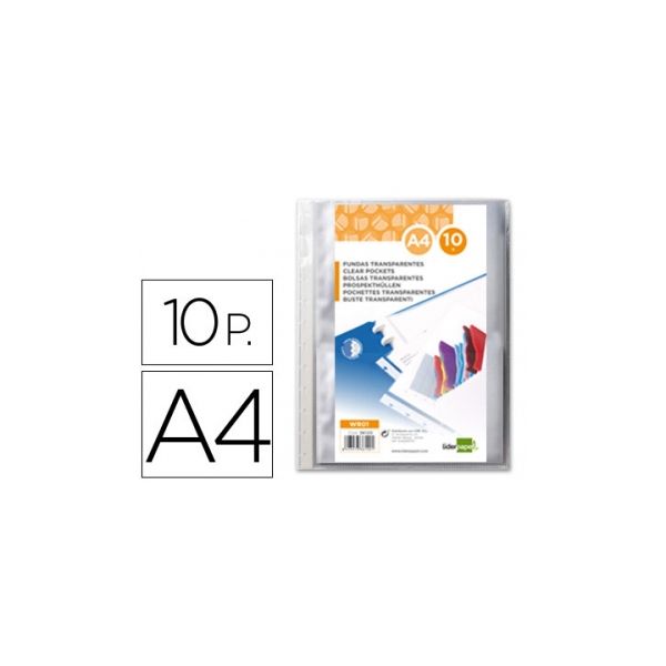 Liderpapel 10 un. Bolsas Catálogo A4 - WR01