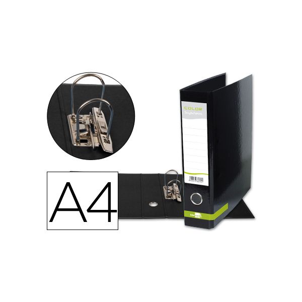 LiderPapel Pasta Arquivo Cartão A4 Color System Black - AZ38