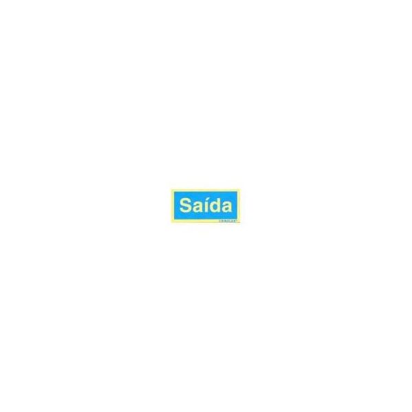 Sinalética Saída - Plástico Adesivo 17x5.5mm