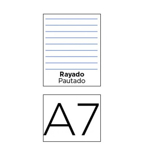 Liderpapel Bloco Apontamentos A7 Pautado - 040172