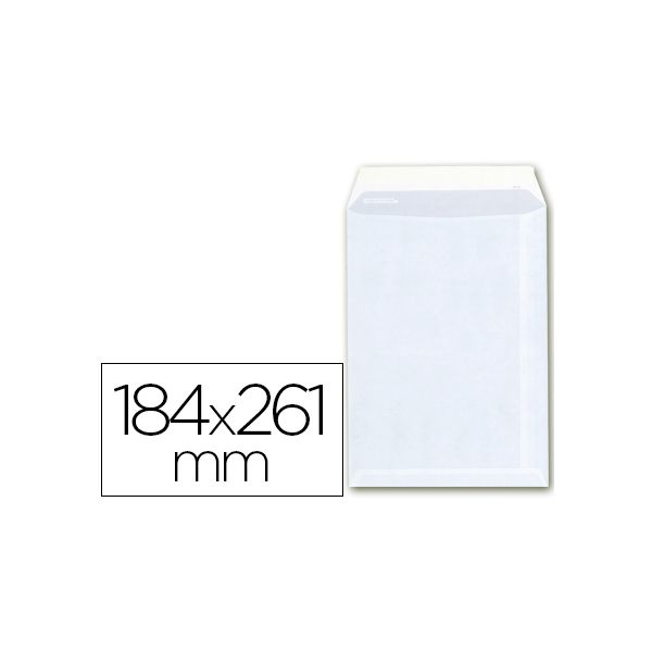 Liderpapel Envelopes Bolsa Quarto Prolongado 184x261mm c/ Tira de Silicone 250 un. - 58760