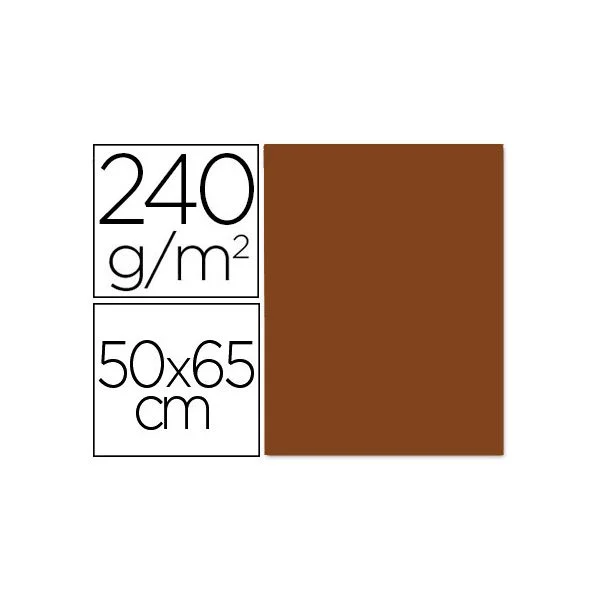 Liderpapel Cartolina 50X65 cm 240G/M2 Castanho-Escuro 25Fls - OFF064571CE