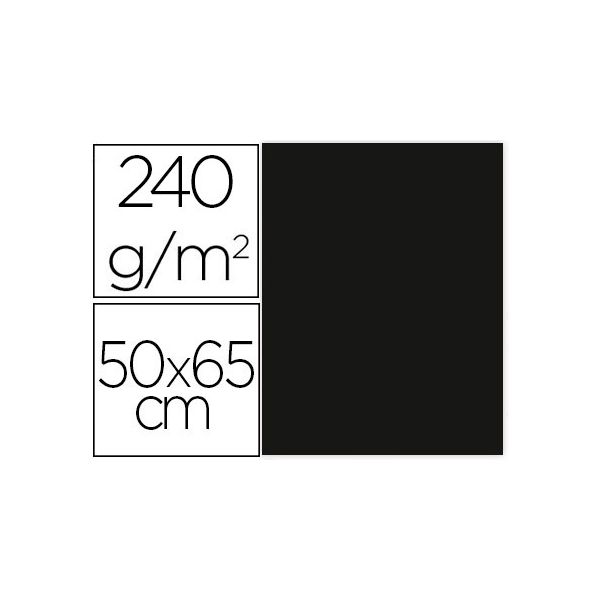 Liderpapel Cartolina 50X65 cm 240G/M2 Preto 25Fls - OFF064574CE