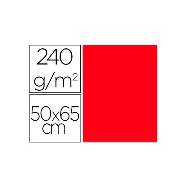 Liderpapel Cartolina 50X65 cm 240G/M2 Vermelho Natal 25Fls - OFF064578CE