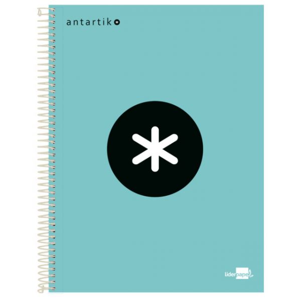 Antartik Caderno A4 120 Fls Quadriculadas 5 mm Menta