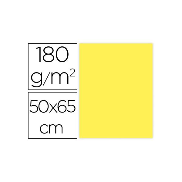 Liderpapel Cartolina 50X65 cm 180G/M2 Amarelo 25 un. Uni - CX56