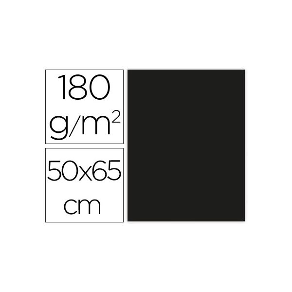 Liderpapel Cartolina 50X65cm 180Grs 25un. Preta - CX66