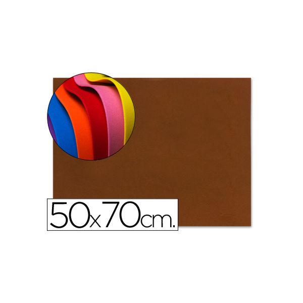 LiderPapel Folha EVA Musgami 50x70cm 1.5mm Castanho - GE53