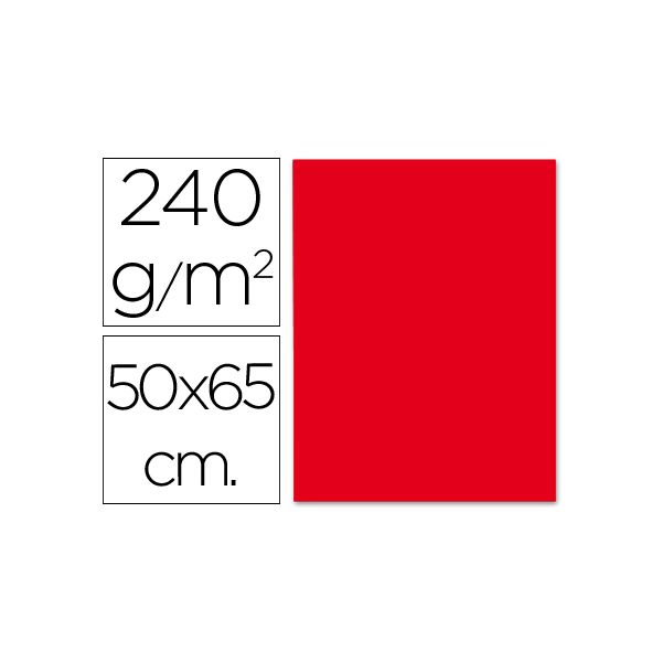 Liderpapel 125 Fls Cartolina 50x65cm 240g Vermelho Natal - CX17