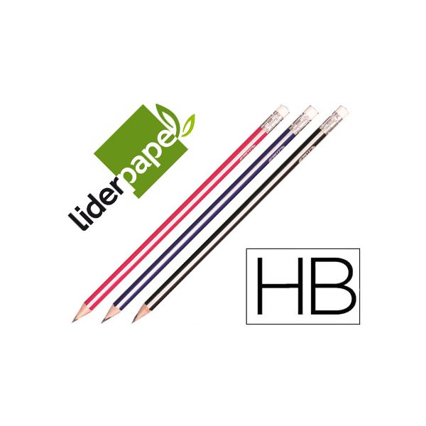 Liderpapel Grafite Borracha Triangular HB - 54952