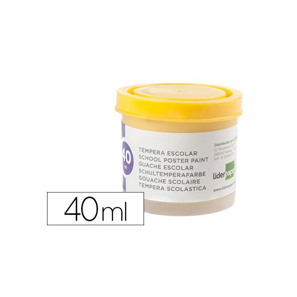 Liderpapel Guache 40 ml Amarelo 5 Un.