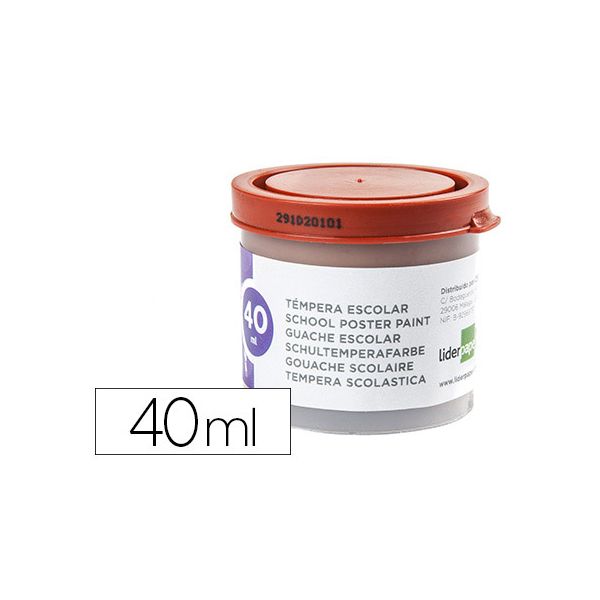 Liderpapel Guache 40 ml Castanho 5 Un.