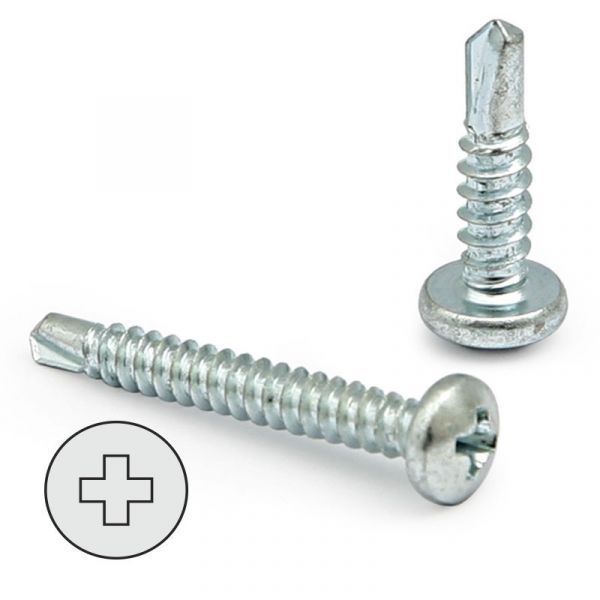 Index Index- Parafuso Broca Rosca Chapa Cabeza Redon Larg.r/chapa 16mm ø Rosca Chapa 4.8mm. 1000 Unidades - 914.20