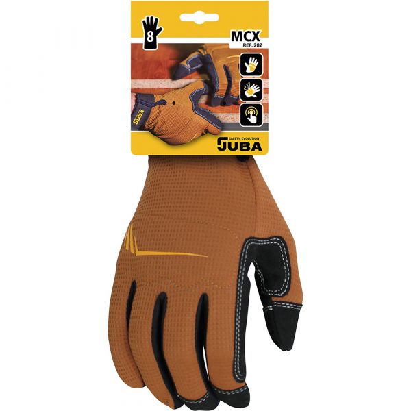 Juba Luvas de Trabalho Tátil Pele Sintética/spandex Tamanho 9 - ELK80823