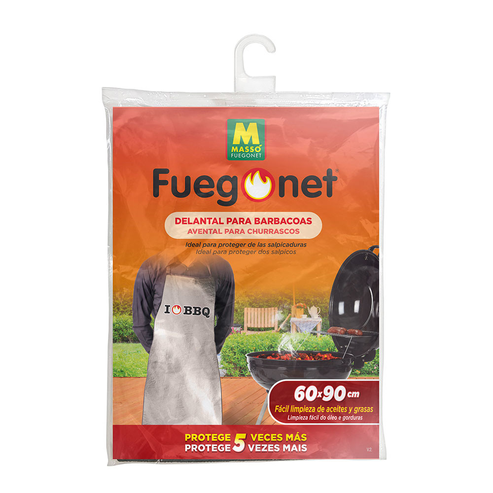 Avental protetor de calor 60x90cm fuegonet massó