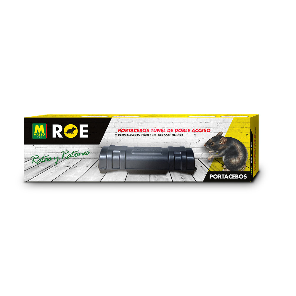 Armadilha túnel com porta-isco duplo de acesso roe 231650 massó