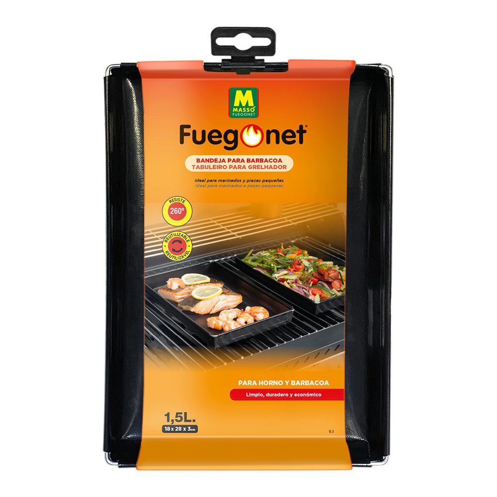 Bandeja para churrasco 1,5 l (28 x 18 x 3 cm)