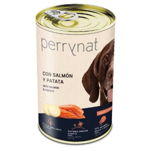 Ração Húmida Perrynat Adulto Salmão e Batata 400g
