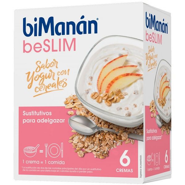 Bimanán Sustitutive Cereais e Yogurt Creme 5+1 Unidades
