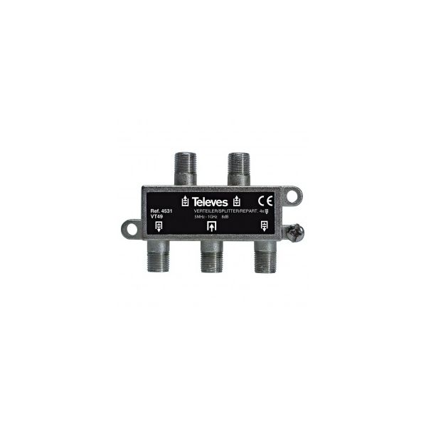 Televes Repartidor 4 saidas conector F SCATV TLV4531