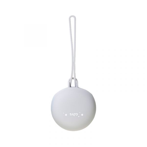 Saro Caixa Porta-Chuchas de Silicone Cinza