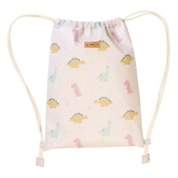 Saro Mochila Saco Happy Dinos Mostarda