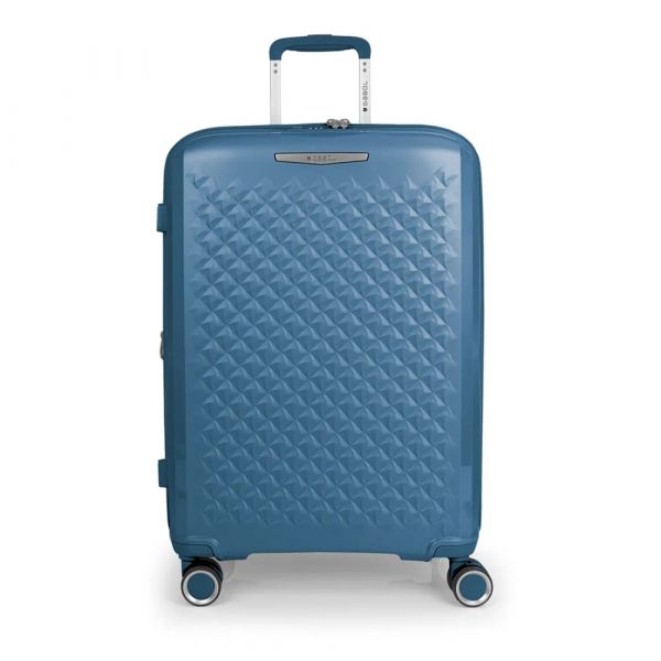 Gabol Mala Com Rodinhas Queens Spinner Tsa Expandable 72.5/80.2l Blue One Size