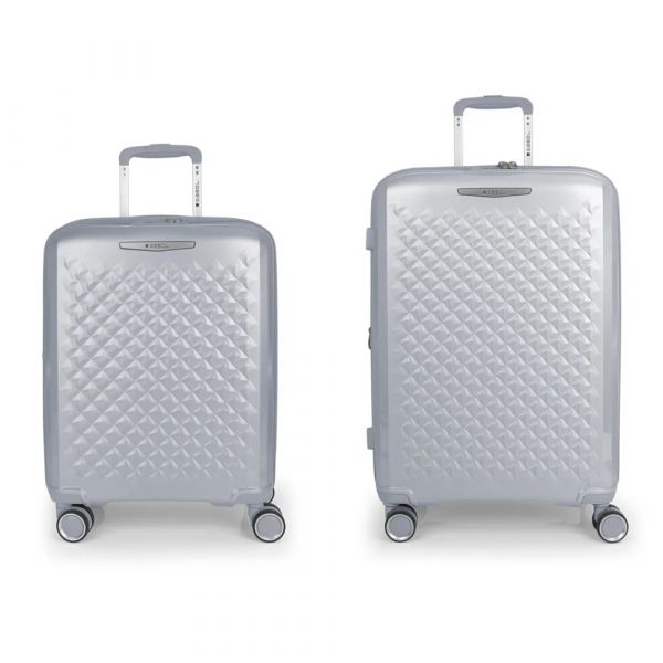 Gabol Mala Com Rodinhas Queens Spinner Tsa Expandable 114.6l 2 Unidades Silver One Size