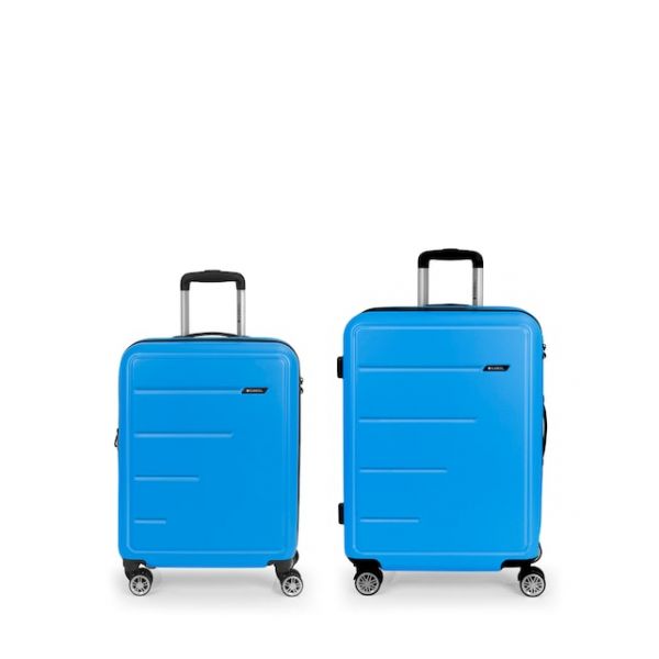 Gabol Mala Com Rodinhas Future Plus Spinner Expandable 111l 2 Unidades Sky Blue One Size