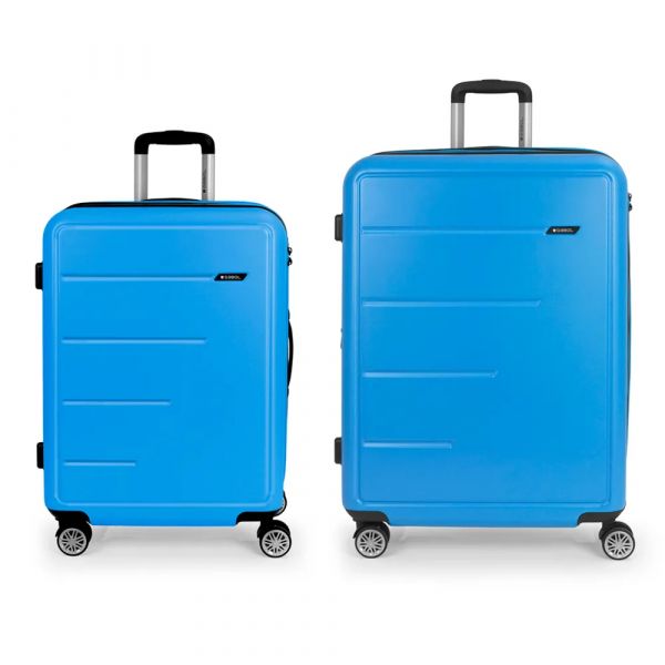 Gabol Mala Com Rodinhas Future Plus Spinner Expandable 176l 2 Unidades Sky Blue One Size