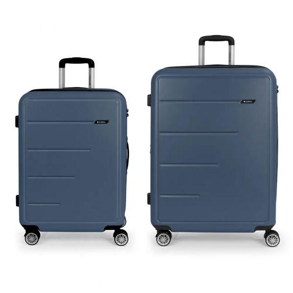 Gabol Mala Com Rodinhas Future Plus Spinner Expandable 176l 2 Unidades Navy Blue One Size