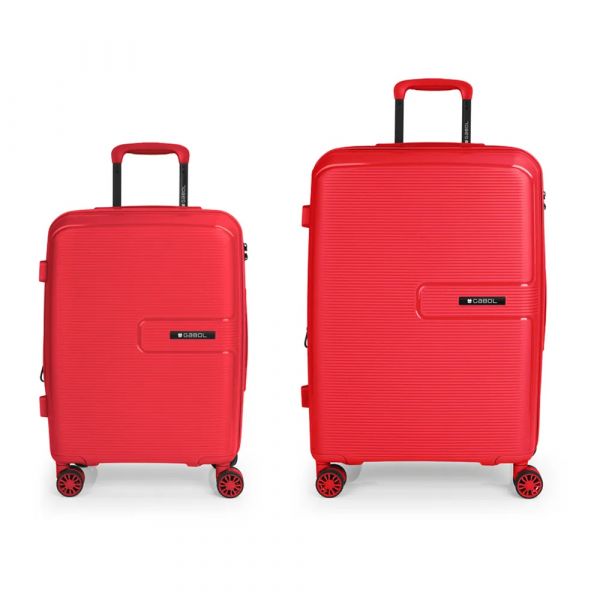 Gabol Mala Com Rodinhas Steady Spinner Expandable 113.8l 2 Unidades Red One Size