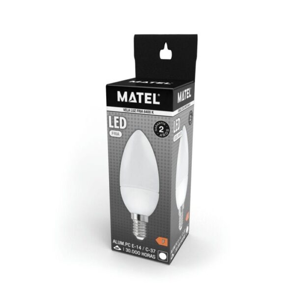 BOMB.LED VELA E14 5W.FRIA