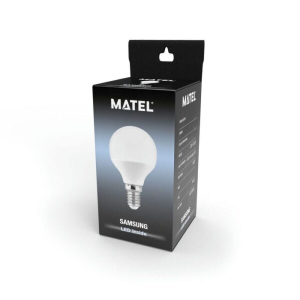 BOMB. LED SAMSUNG ESFERICA E14 8W. FRIA