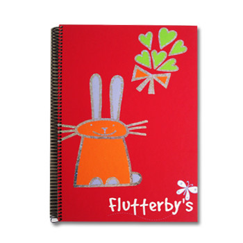 Caderno Espiral A4 Quadriculado Flutterbys 1un