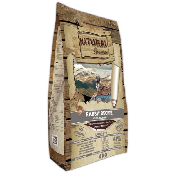 Natural Greatness Adult Light & Fit Rabbit Dog 6Kg