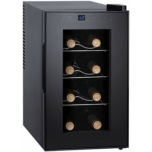 Cave de Vinho Sogo NEV-SS-144 | 52x45x25,5 cm | 8 Garrafas | Preto