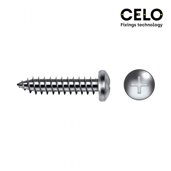 Celo Caixa 250UN Parafuso Chapa Cabeça de Queijo Philips Din/ref 7981 4,8X25 Zincado - ELK17031