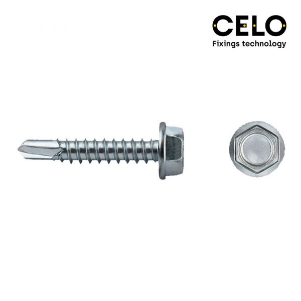 Celo Caixa 500 Uni. Ponta Broca Hexagonal Din/ref 7504k 3,5x19 Galvanizado - 17240