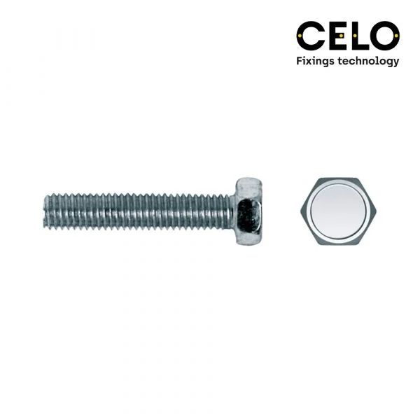 Celo Caixa 500UN Parafuso Metrico Hexagonal Din/ref 933 5X10 Zincado - ELK17113