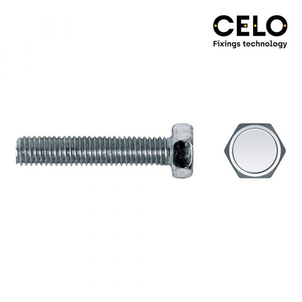 Celo Caixa 250 Uni. Parafuso de Métrica Hexagonal Din/ref 933 6x40 Galvanizado - ELK17358